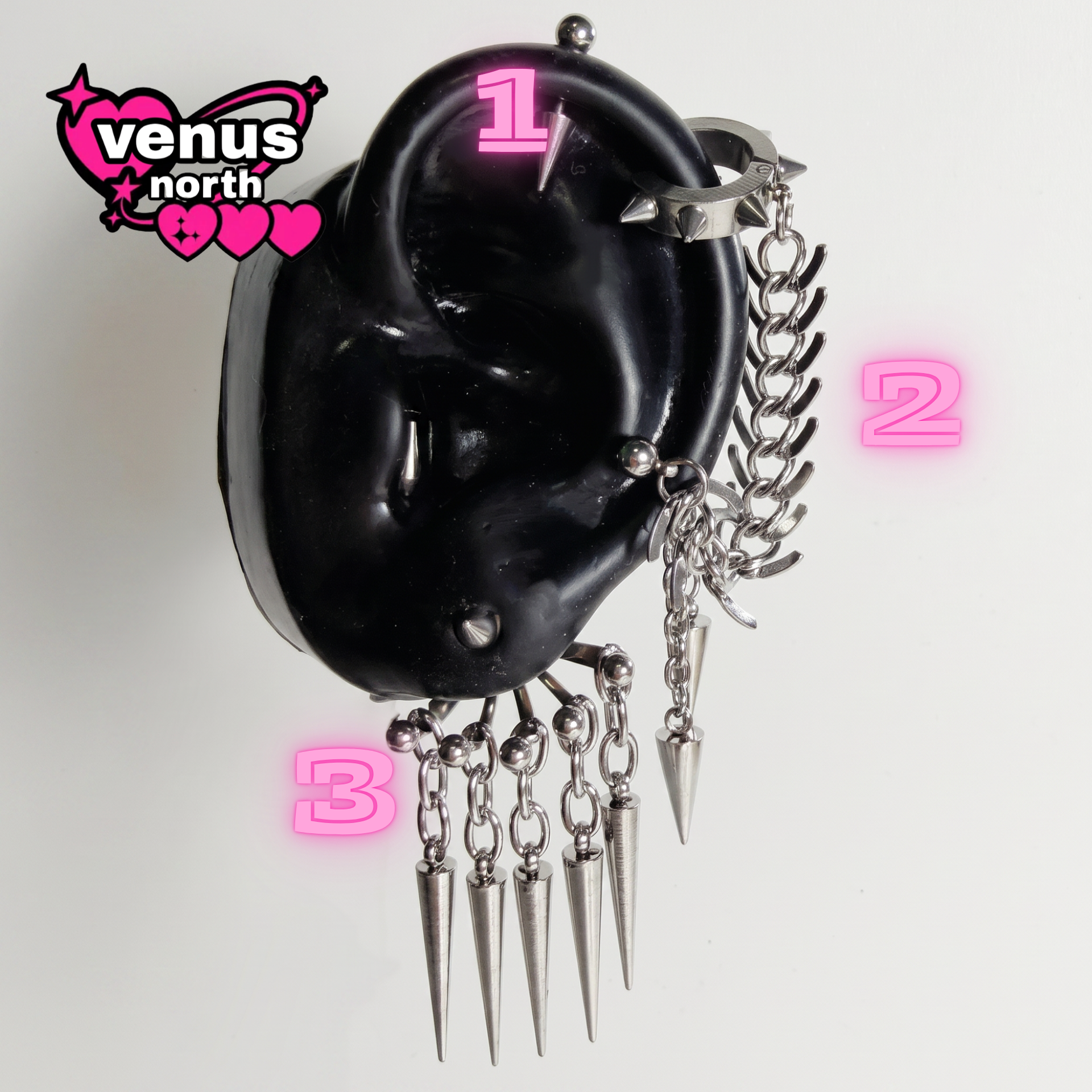Spike & chain cartilage set