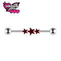 Flower & infinity industrial barbell - mix and match