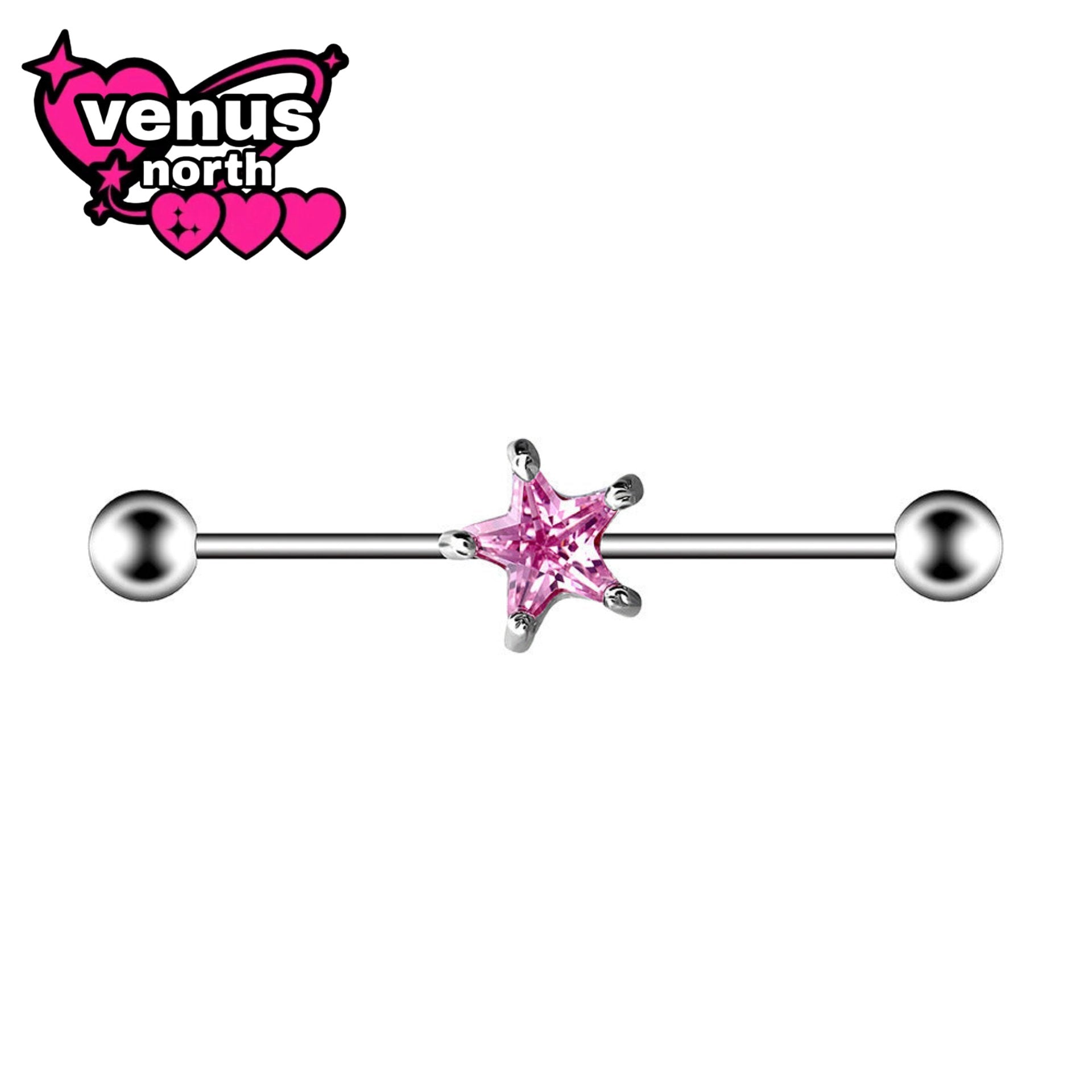 Flower & infinity industrial barbell - mix and match