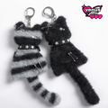 Star collar cat plush keychain