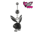 Bunny charm belly ring