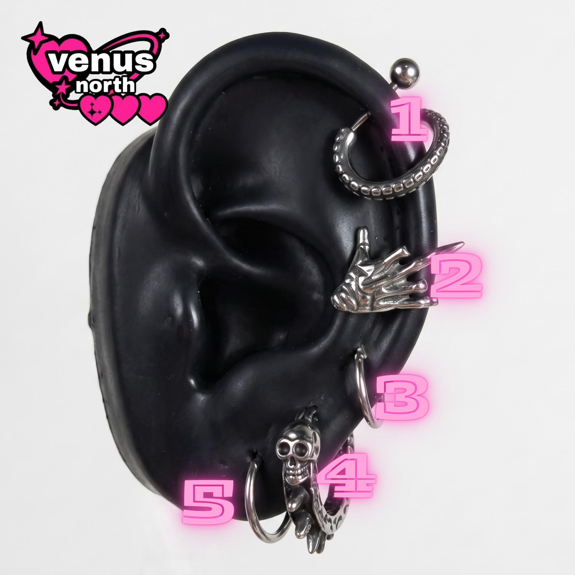 Tentacle ear stack