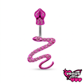 Snake spiral belly button piercing