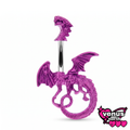 Dragon belly button piercing