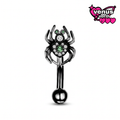 Spider charm dangle stud