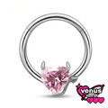 Heart charm segment ring