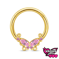 Butterfly charm segment ring