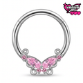 Butterfly charm segment ring