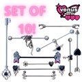 Dusky industrial barbell set