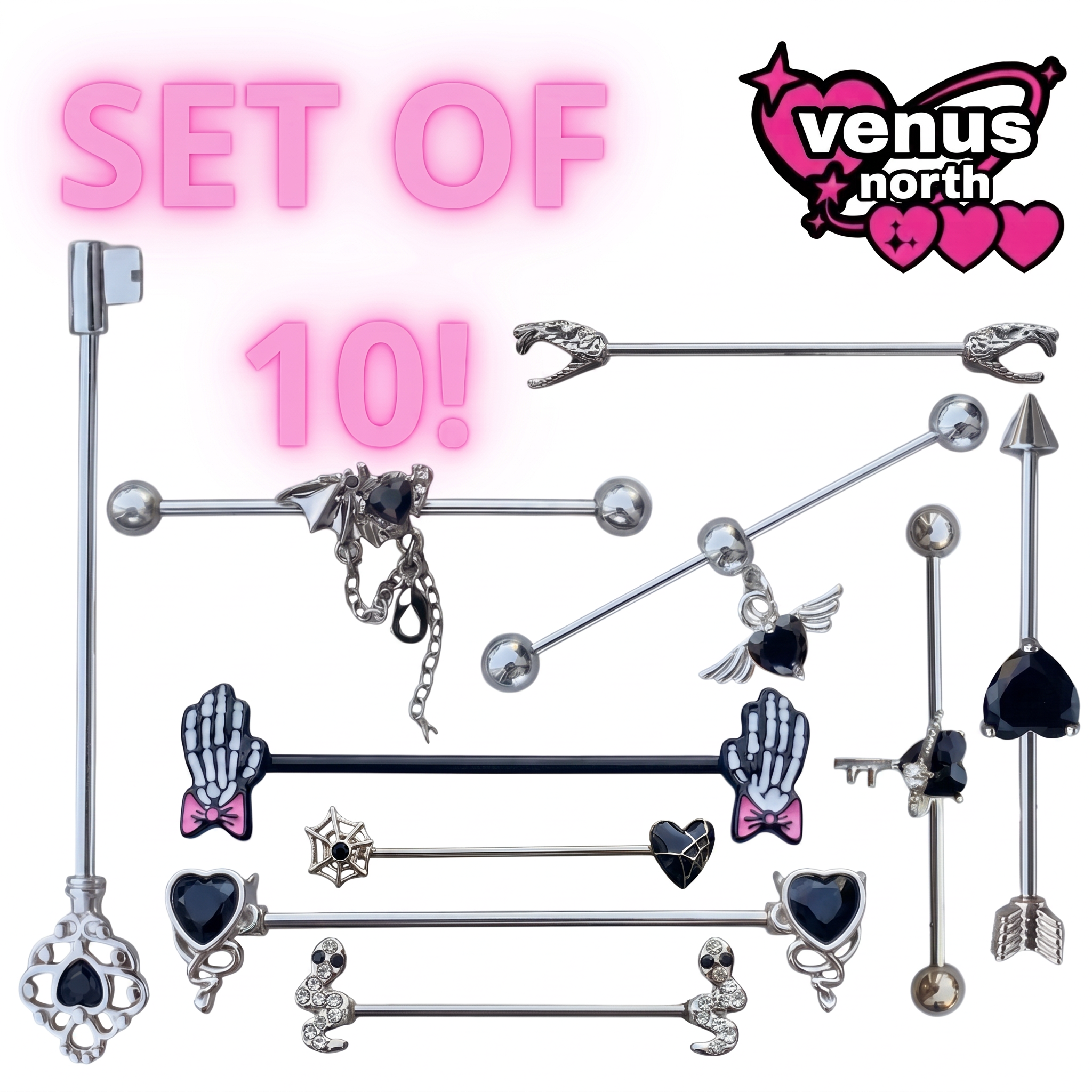 Dusky industrial barbell set