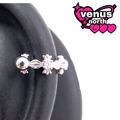 Cross U-bar cartilage stud
