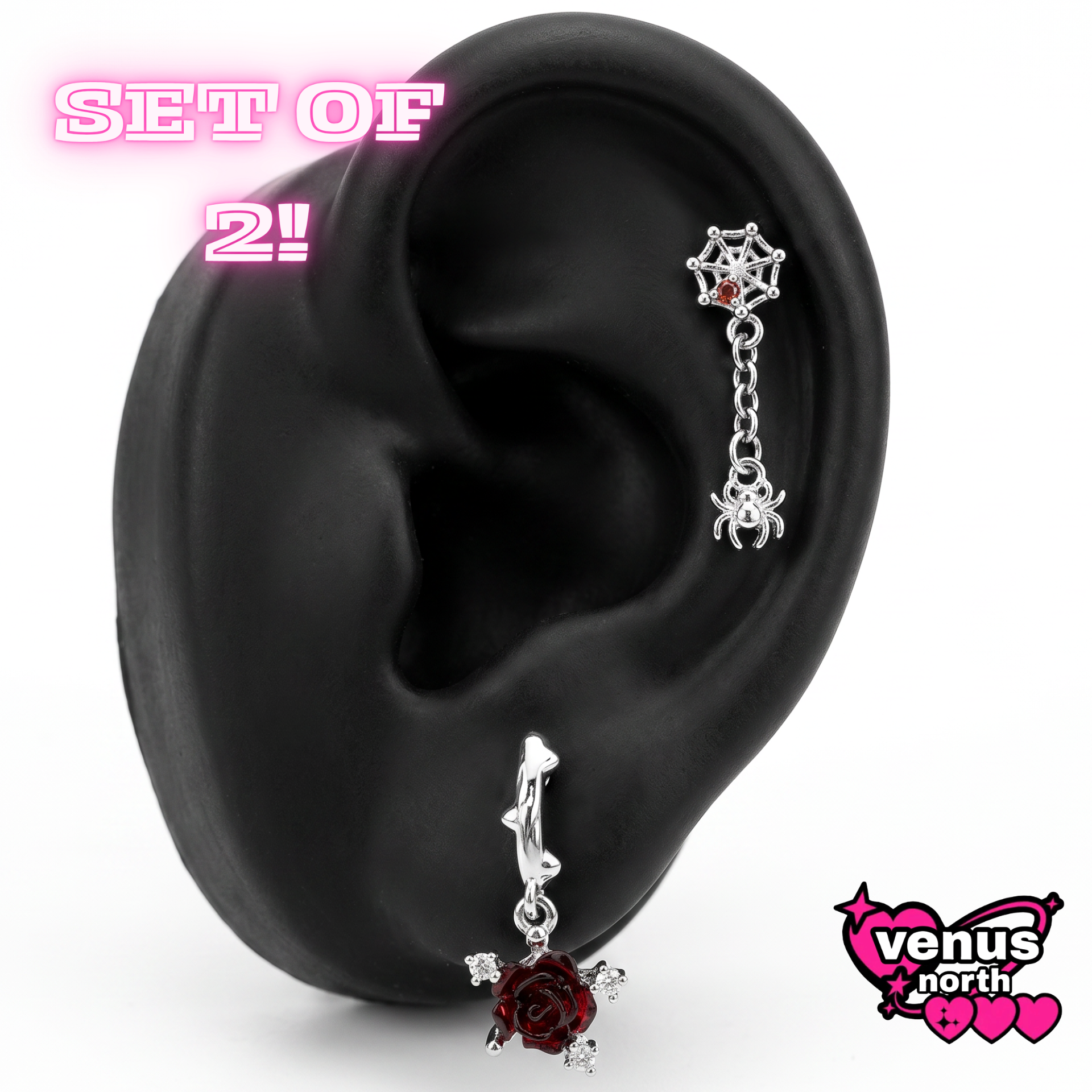 Rose spider web set