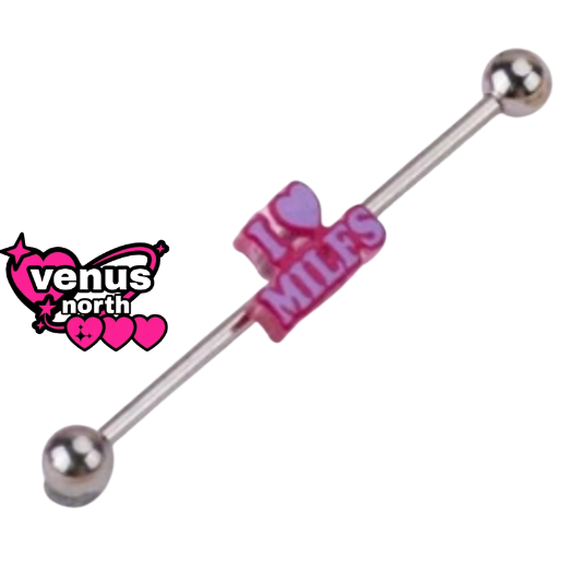 Heart & star industrial barbell - mix and match