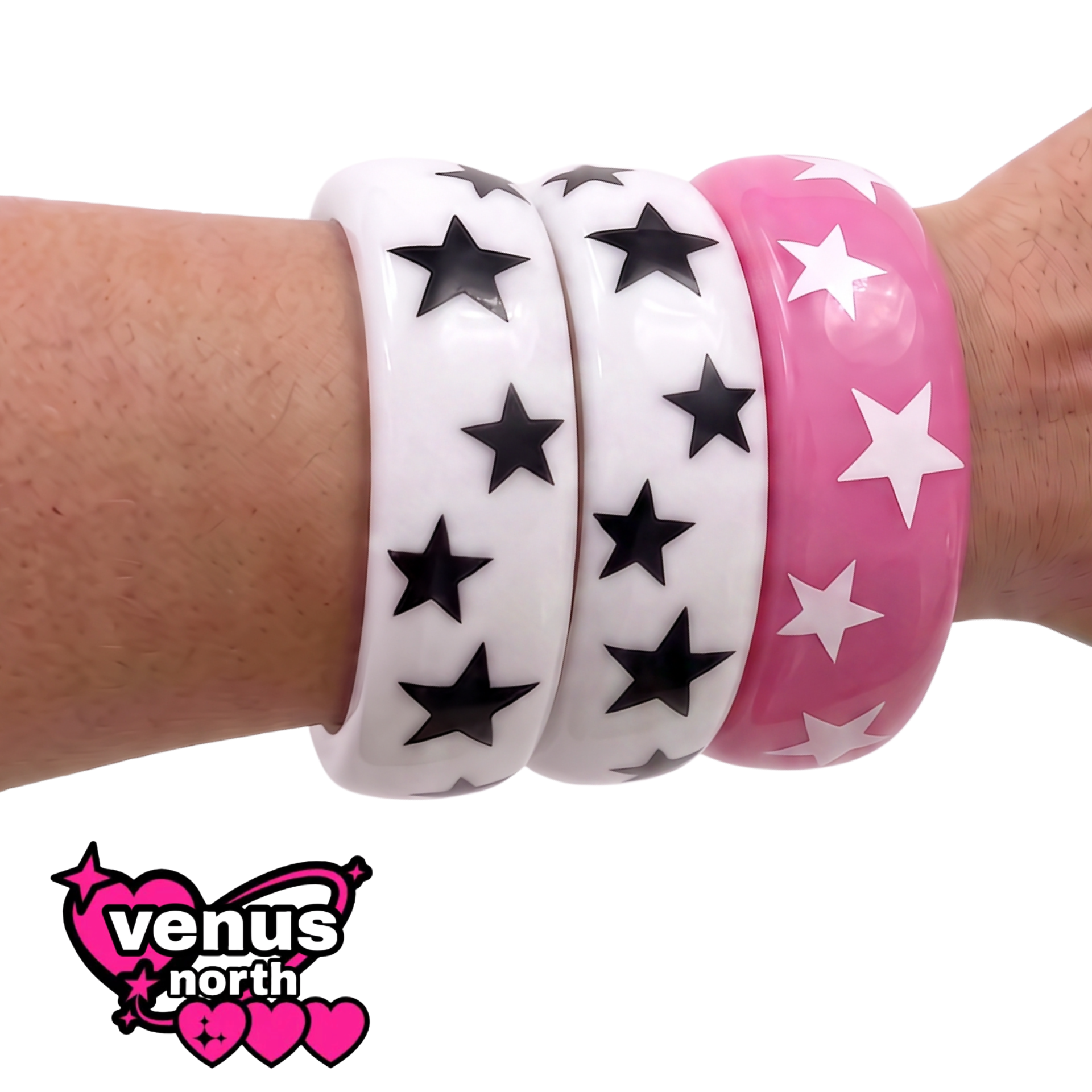 Star print resin bangle