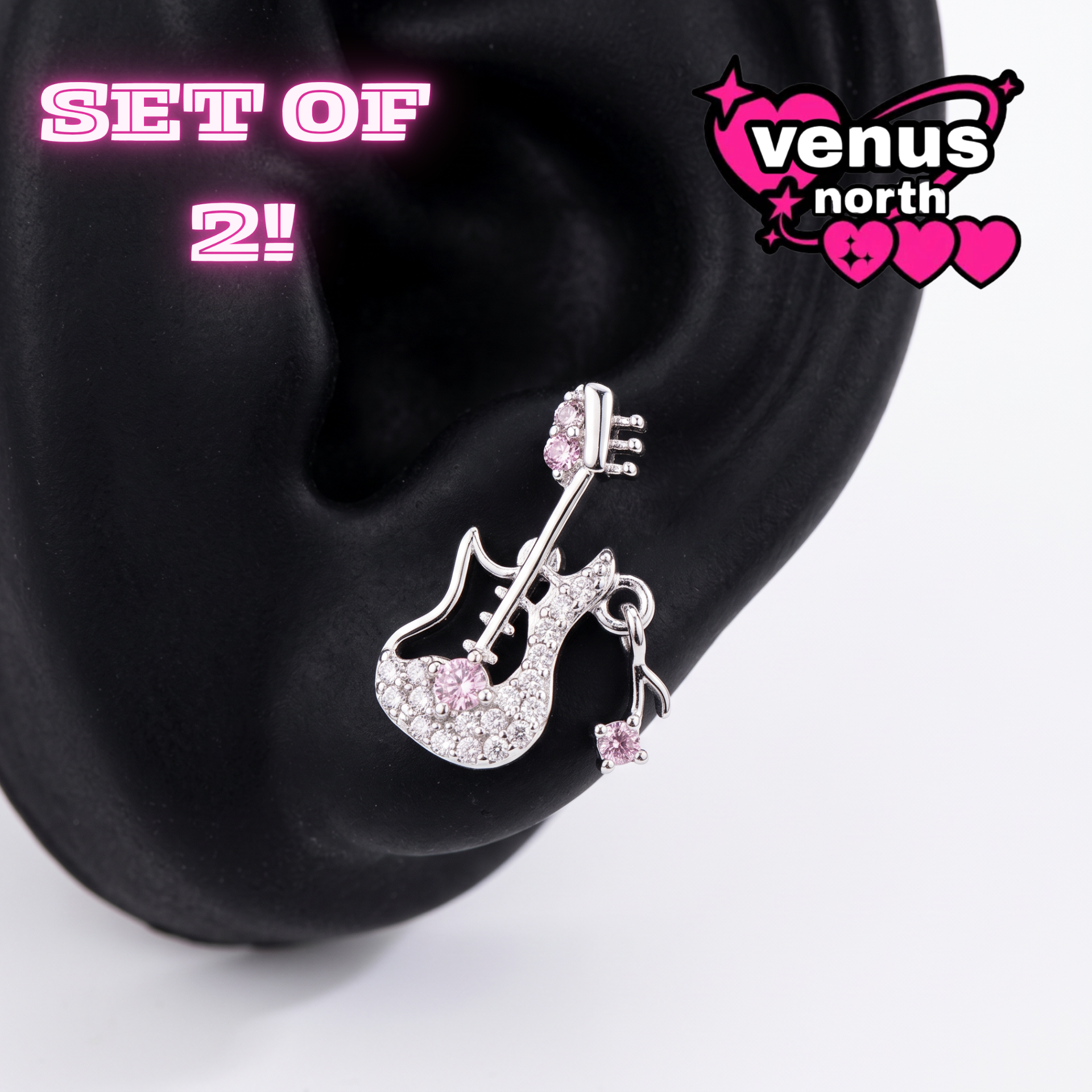 Stars & guitars earrings