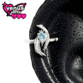 Angel wing heart climber earring - mix and match