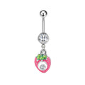 Nature charm navel piercing