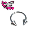 Spike seamless ring - stainless steel