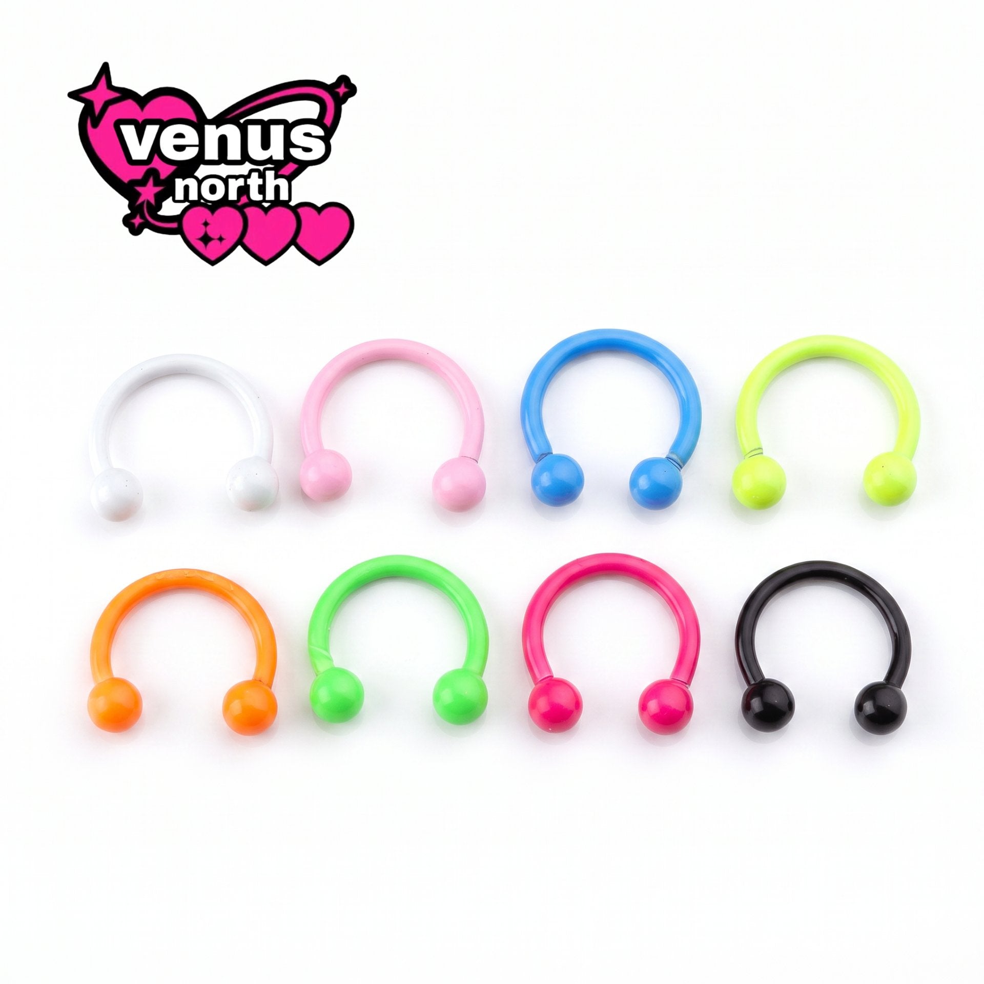 Neon horseshoe barbell