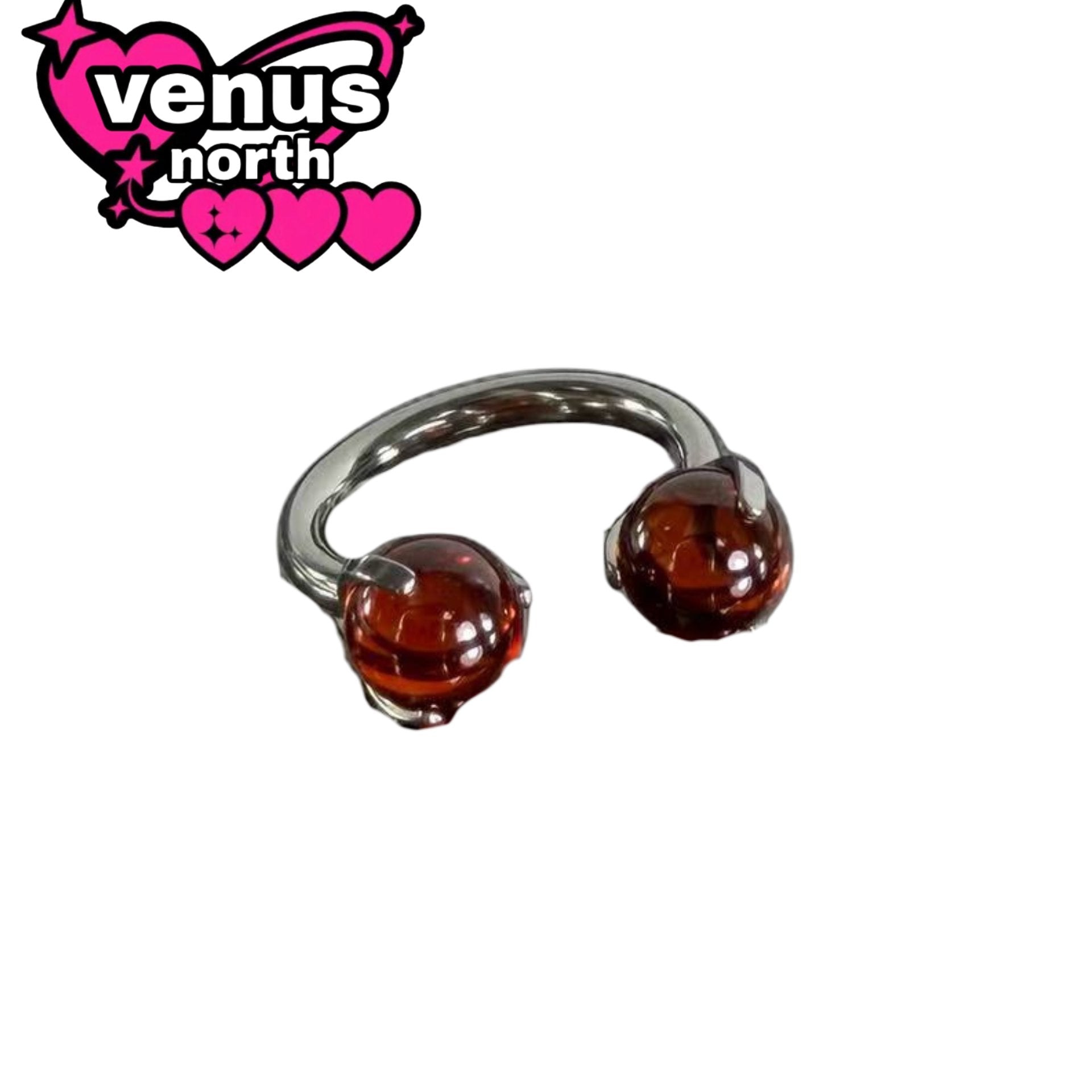 Red circular barbell