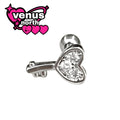 Micro-set diamond heart earrings new niche design, exquisite small ear bone studs, personalized original earrings