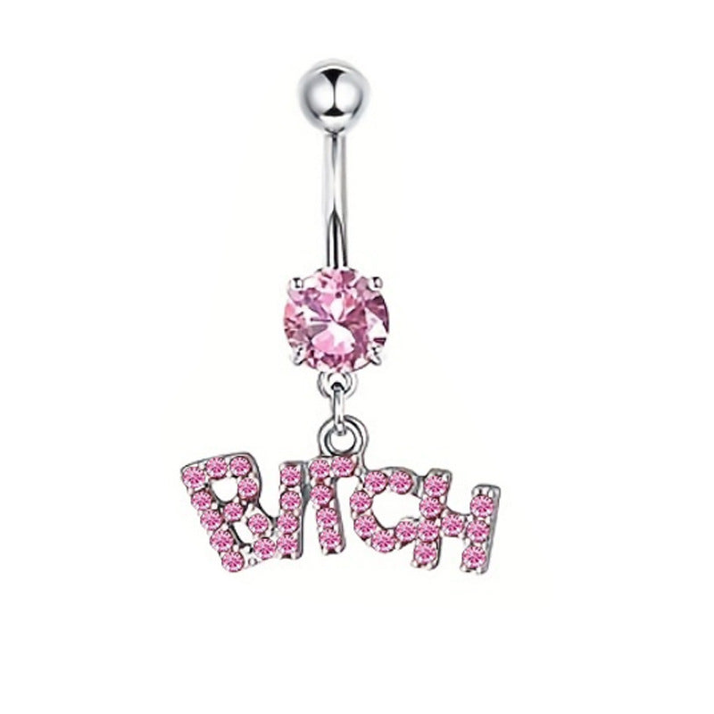 Pink mania! navel piercings