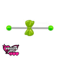 Bow industrial barbell