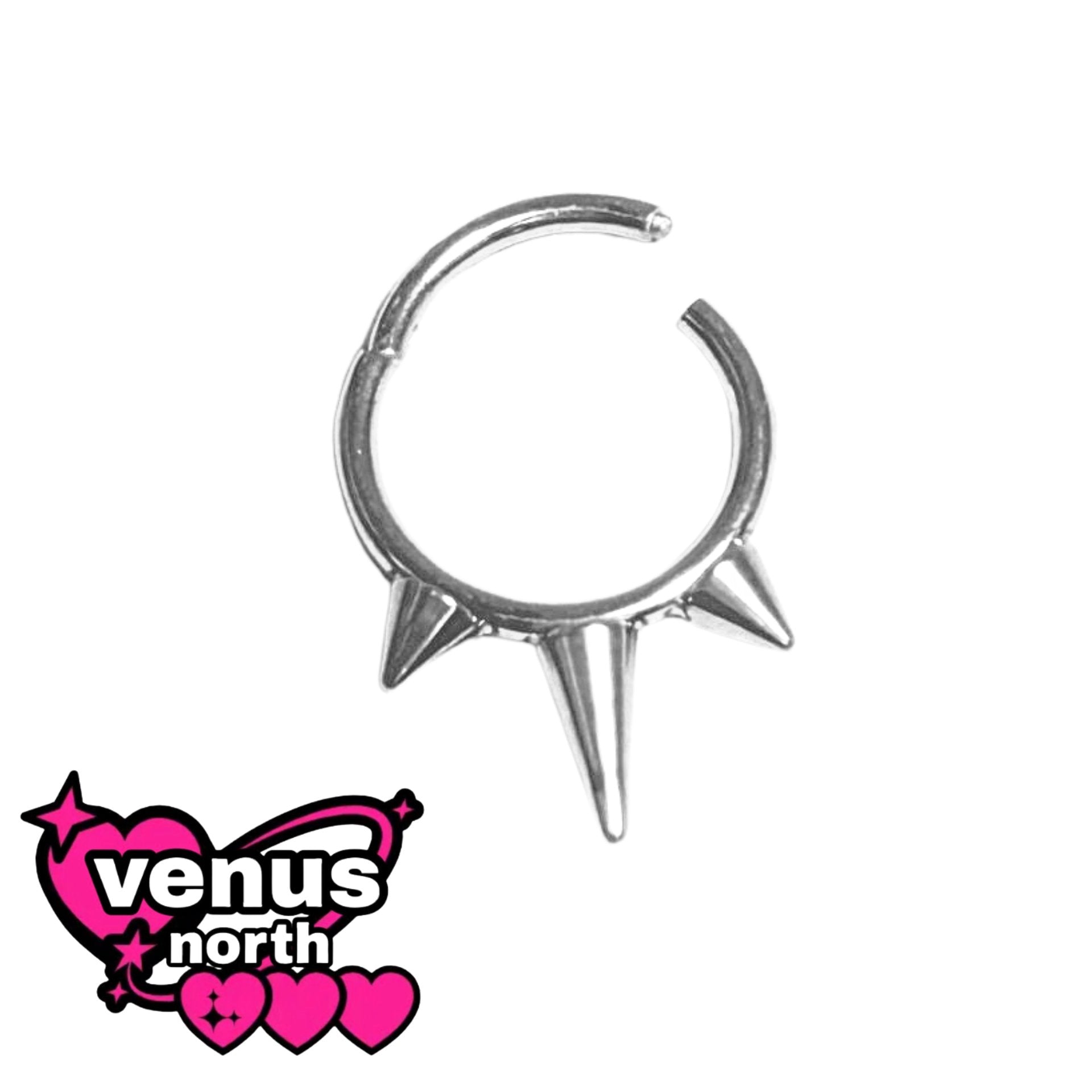 Spike seamless ring - stainless steel