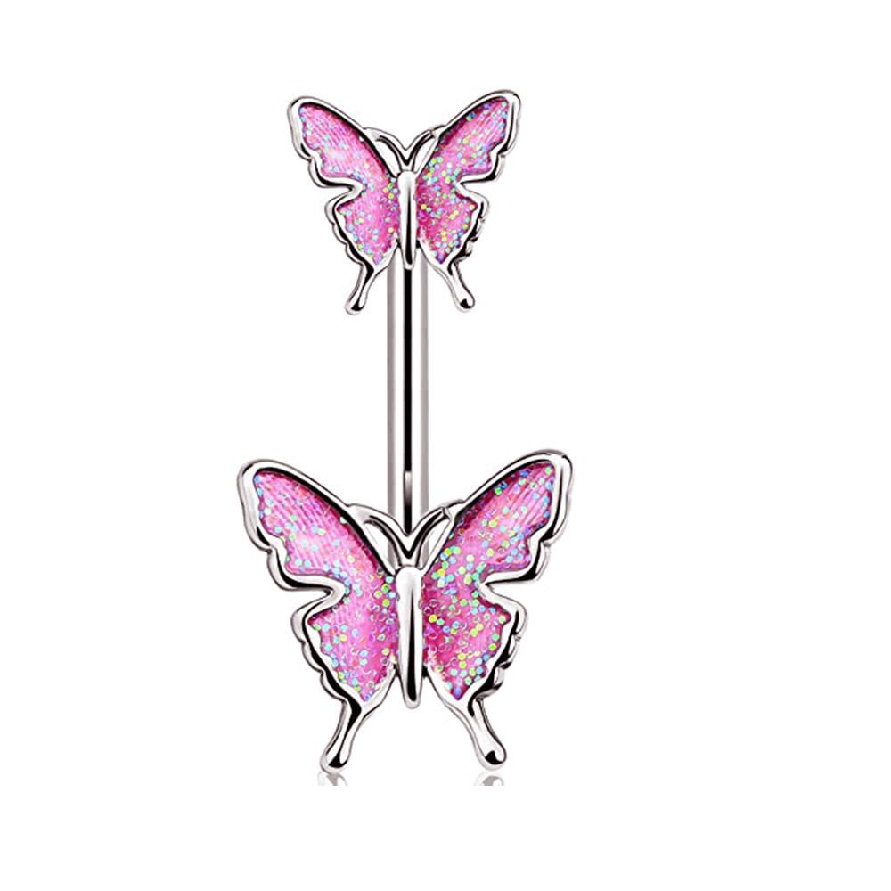 Pink mania! navel piercings