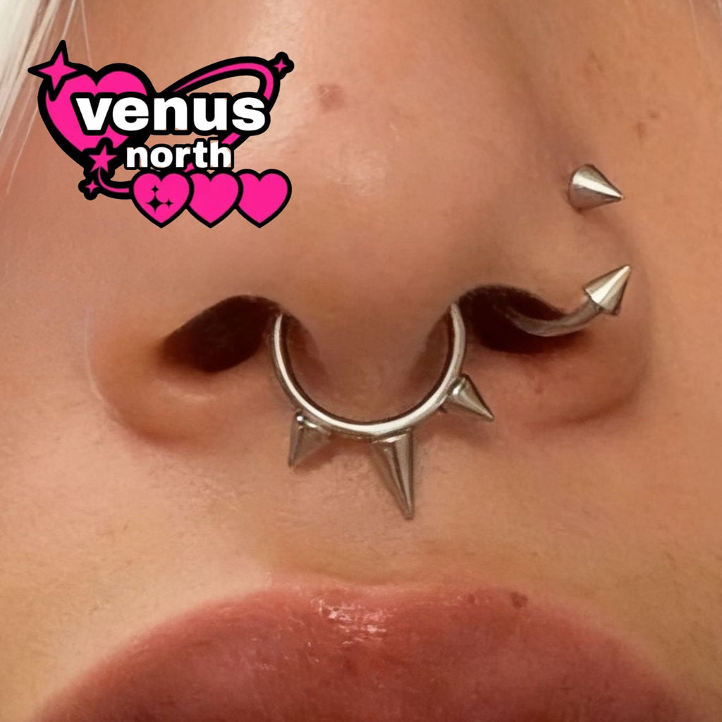 Spike seamless ring - stainless steel