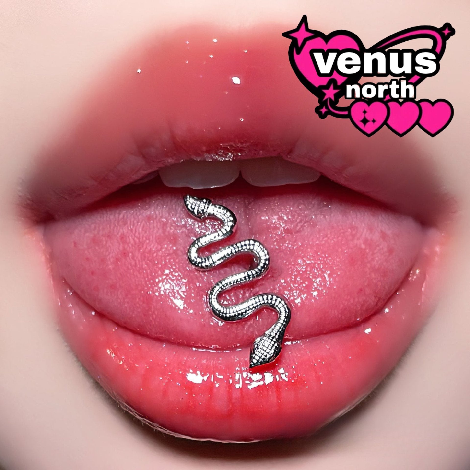 Snake tongue barbell