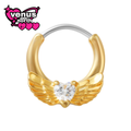 Angel wing heart septum clicker
